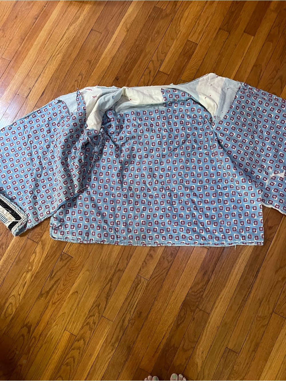 Vintage quilt kimono - Picture 2 of 6